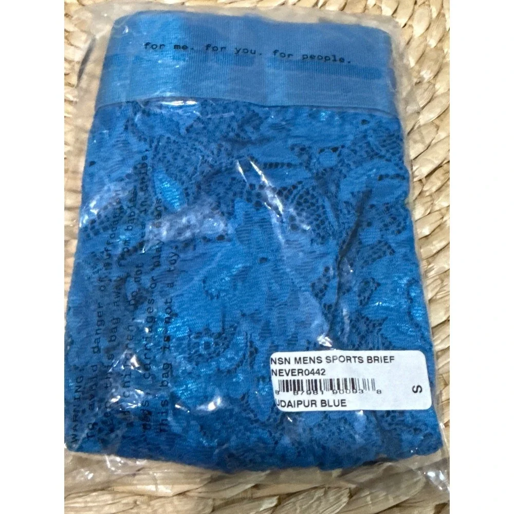 Cosabella‎ Men's Lace Brief Udaipur Blue Premium Italian Designer Underwear